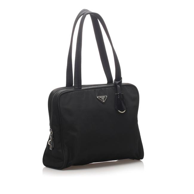 Prada Tessuto Business Black Nylon Messenger Bag
