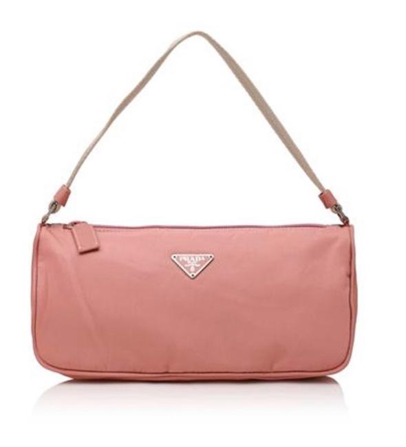 Prada Tessuto Sport Pink Nylon Baguette