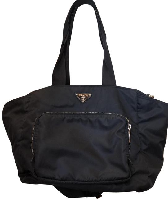 Prada Tote Navy Nylon Diaper Bag