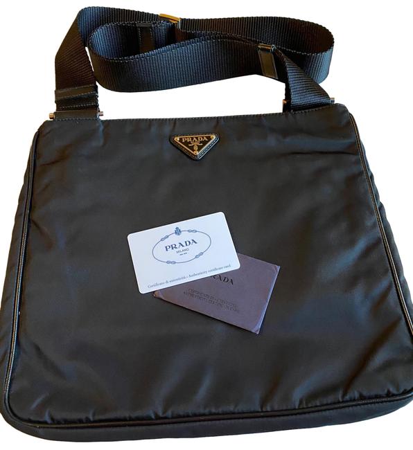 Prada Va0251 Tessuto Black Messenger Bag