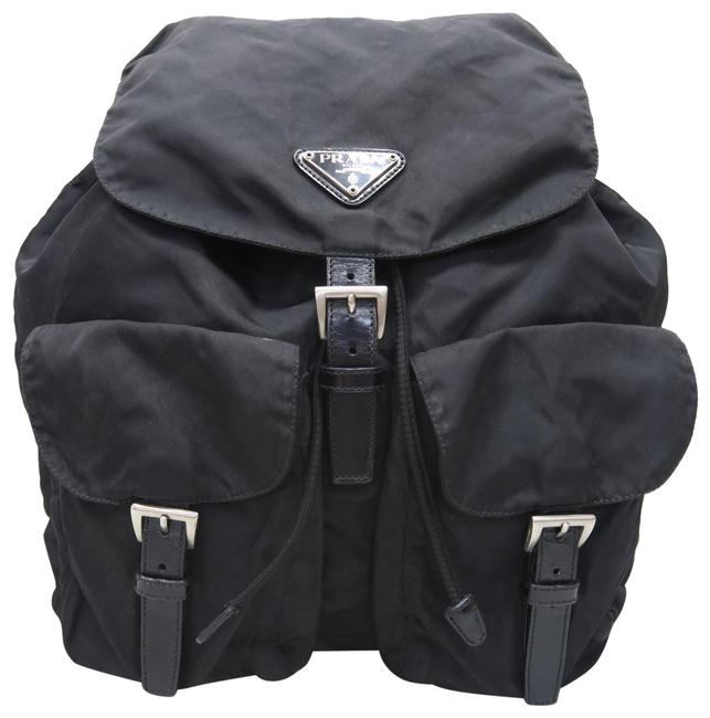 Prada Vela Balck Nylon Backpack