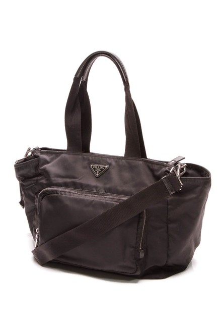 Prada Vela Black Nylon Diaper Bag