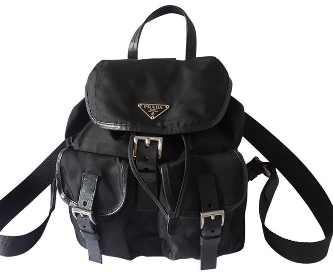 Prada Vela Tessuto Nero Black Nylon Backpack