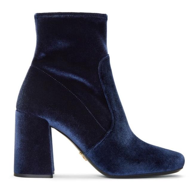 Prada Velvet Chunk 375 BootsBooties