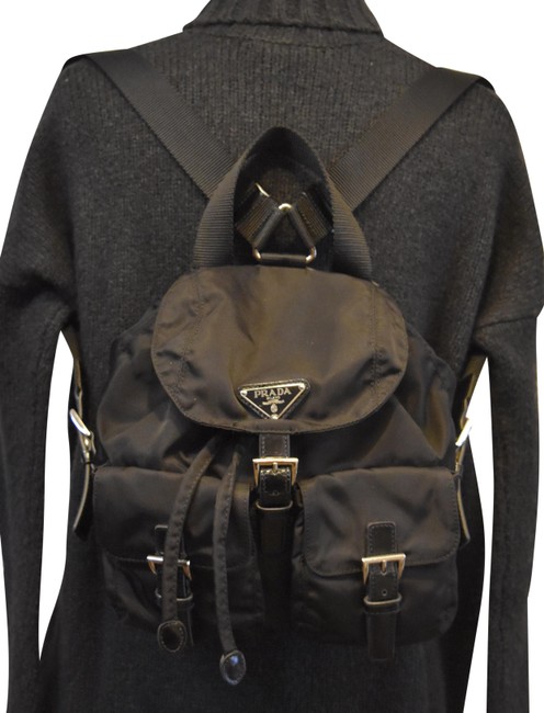 Prada Vera Sport Black Nylon Backpack
