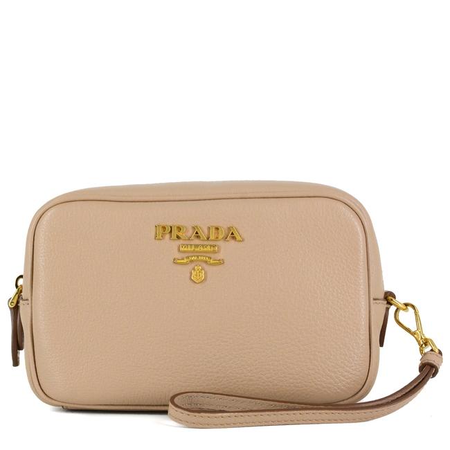 Prada Vitello Daino Cammeo Wristlet