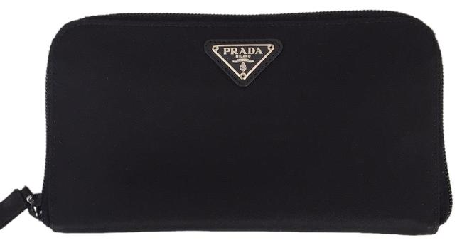Prada Walt Black Saffiano Wristlet