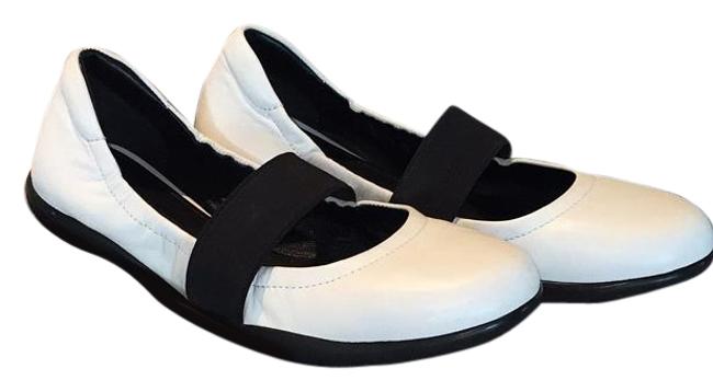 Prada White and Black Nappa Ballet Flats
