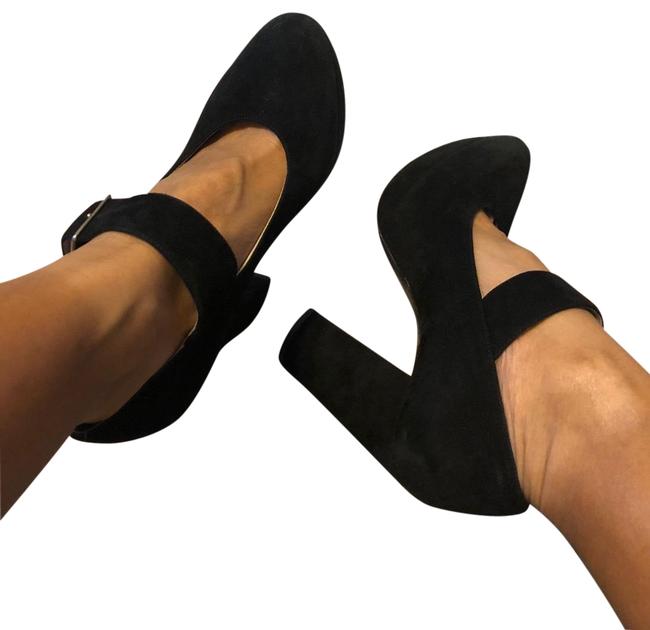 Prada Black Miu Miu Mary Jane Platforms Pumps