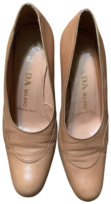 Prada Beige Milano Pumps