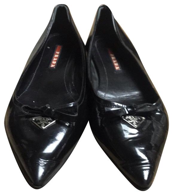 Prada Black Ballerina Flats Pumps