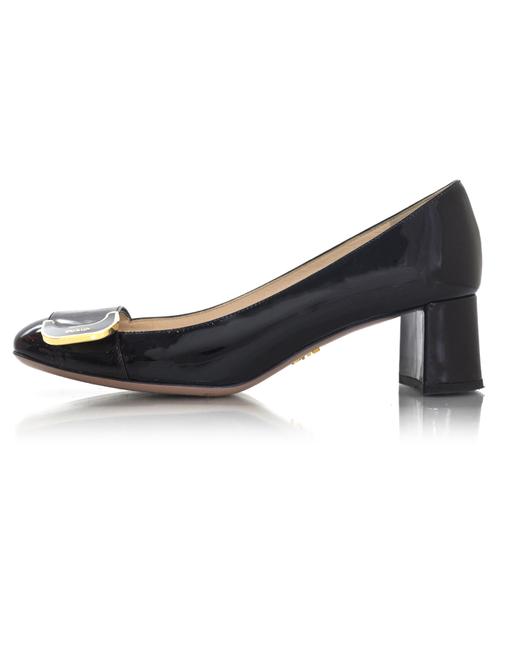 Prada Black Box Patent with and Db Pumps