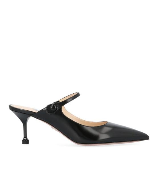 Prada Black Ct New Pointed Toe Mules Pumps