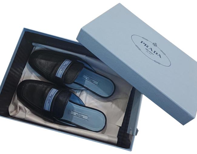 Prada Black Culzature Donna Slip On Loafers MulesSlides