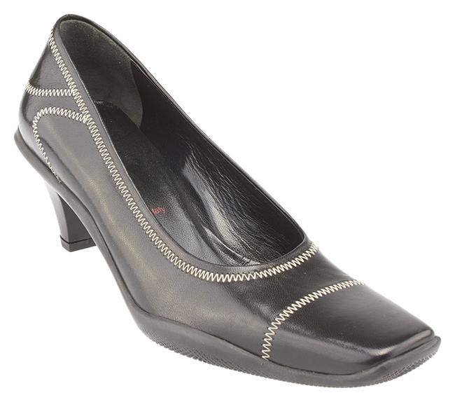 Prada Black Leather 355 81208 Pumps