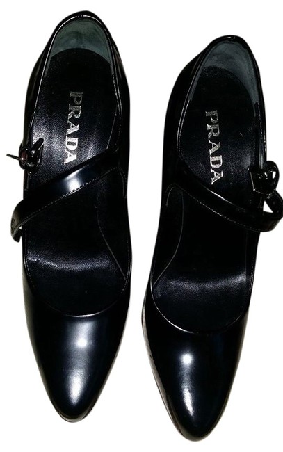 Prada Black Like New Mary Jane Pumps