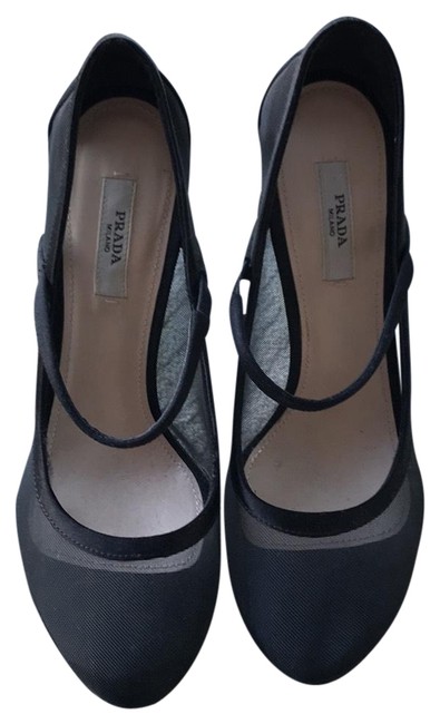 Prada Black Lucite Pumps