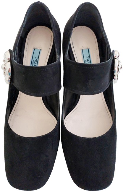 Prada Black Mary Jane Pumps