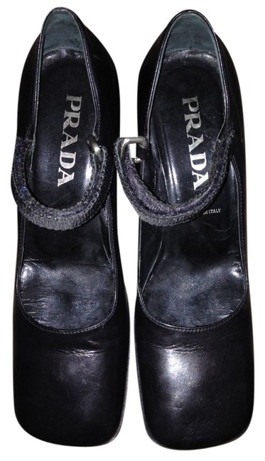 Prada Black Mary Janes Vero Cuoio Pumps