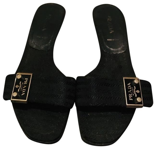 Prada Black MulesSlides
