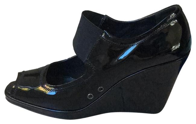 Prada Black Open Toe Pumps