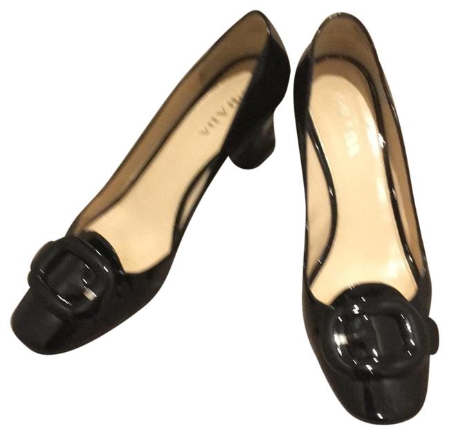 Prada Black Patent Chunky 1p956a Pumps