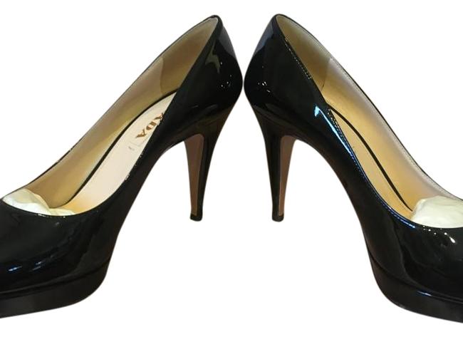 Prada Black Patent Vernice 1ip079 385 Pumps