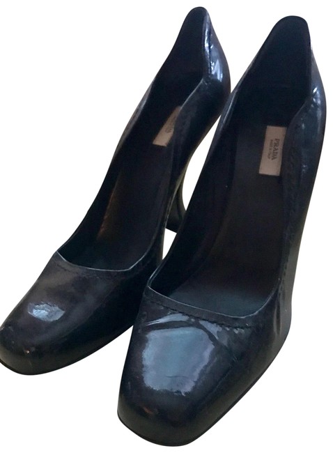 Prada Black Platform Pumps