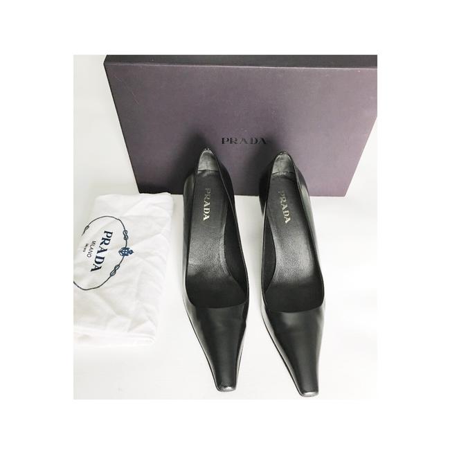 Prada Black Pointy Toe Stilettos Pumps