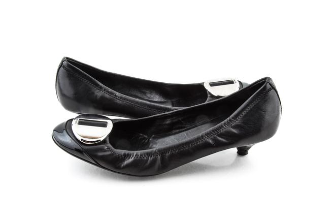 Prada Black Scrunch Heel Pumps