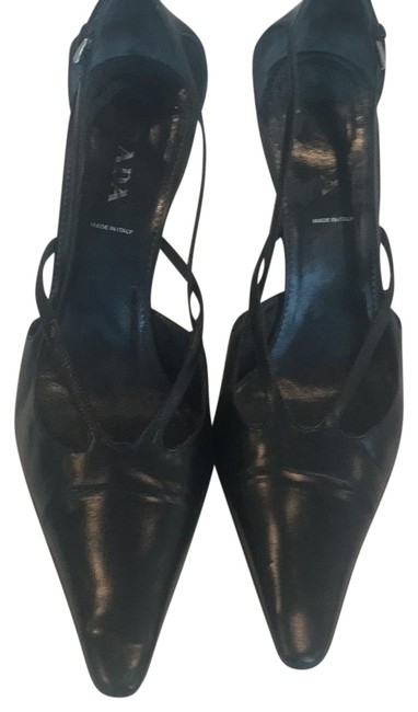 Prada Black Strappy Pumps