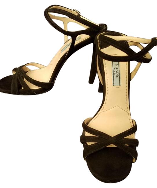 Prada Black Suede Calzature Donna Pumps