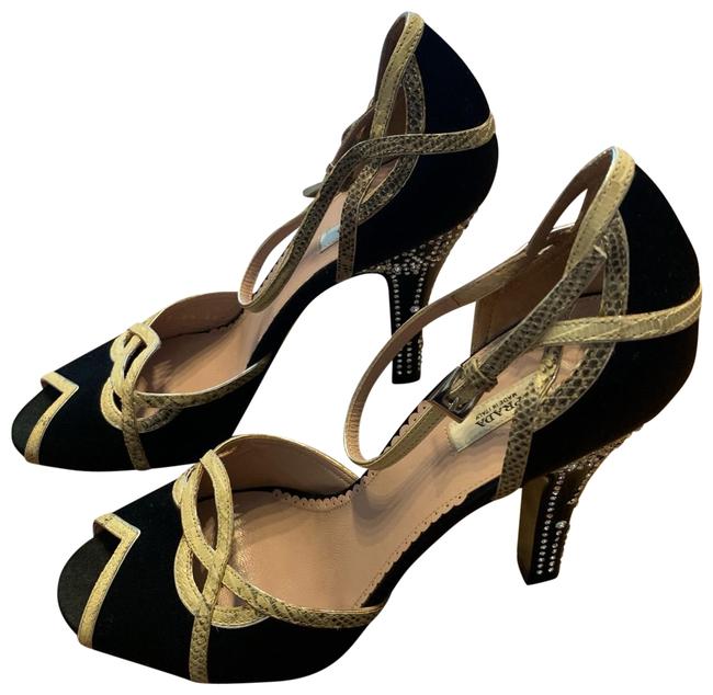 Prada Black Swarovski Heels Pumps
