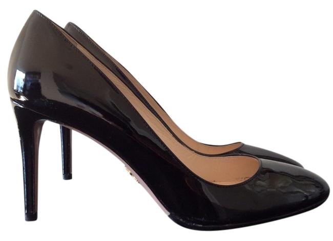 Prada Black Vernice Basic Pumps