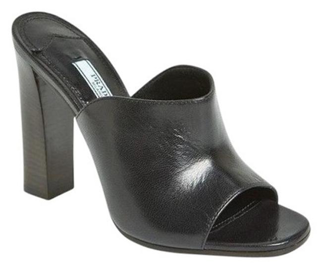 Prada Black Vintage MulesSlides