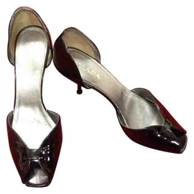 Prada Black Vintage Patent Leather Eu 3665 Pumps