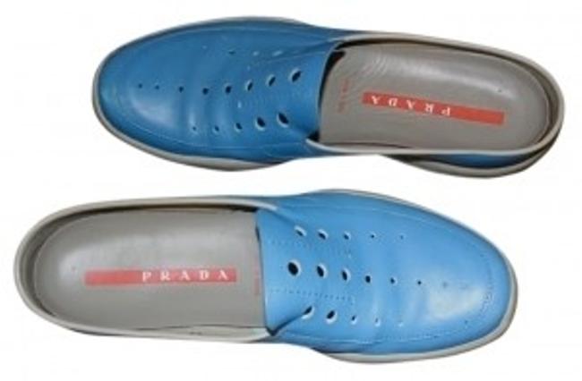 Prada Blue MulesSlides