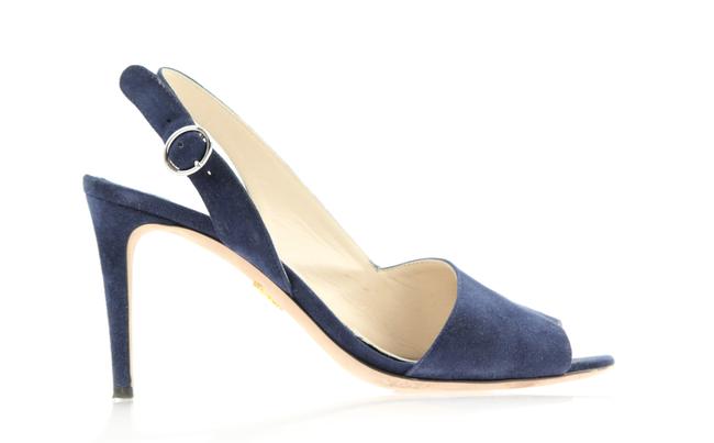 Prada Blue Oltremare Camoscio Pumps