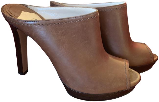 Prada Brown Leather MulesSlides
