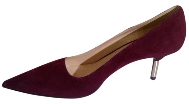 Prada Burgundy Camosciou Pumps