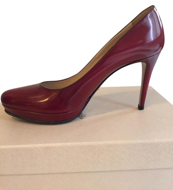 Prada Burgundy Red Pumps