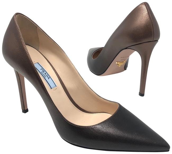 Prada Cognac Ombre Pointy Toe Pumps