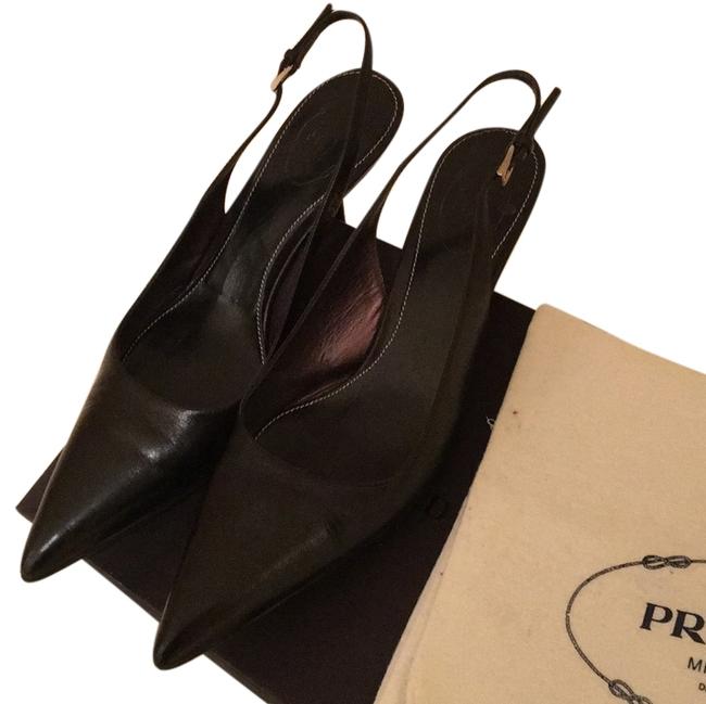 Prada Fume Basic Pumps