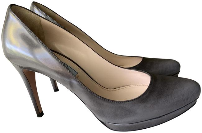 Prada Fume Gray Pumps