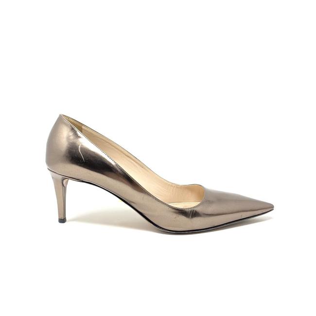 Prada Gold Metallic Pointed toe Pumps