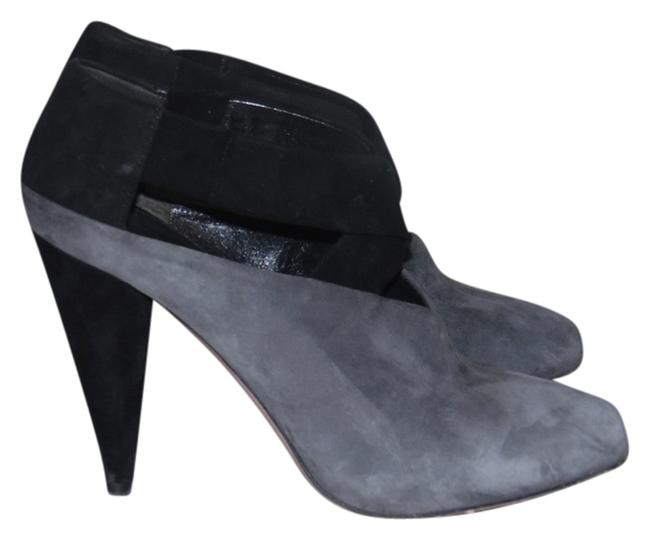 Prada GrayBlack Stilleto Italy Pumps