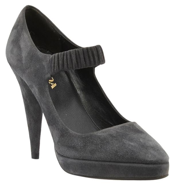 Prada Grey Mary Jane 75643 Pumps