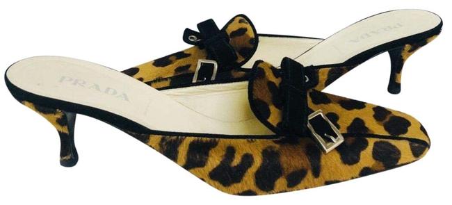 Prada Leopard Slip Ons Pumps