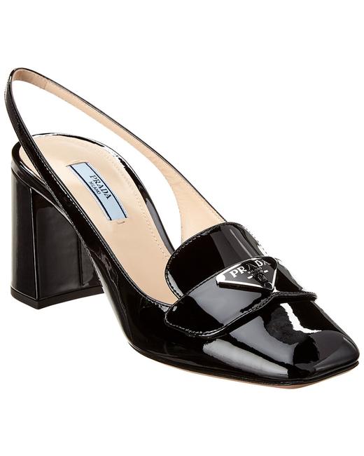 Prada Logo Patent Slingback 1d016m 069 F0002 Pumps