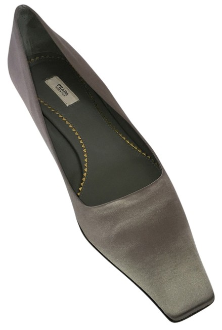 Prada Metal Gray Calzature Donna Pumps